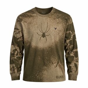 Mens Large American Eagle long sleeve shirt Super Soft custom bleach art by BUKS